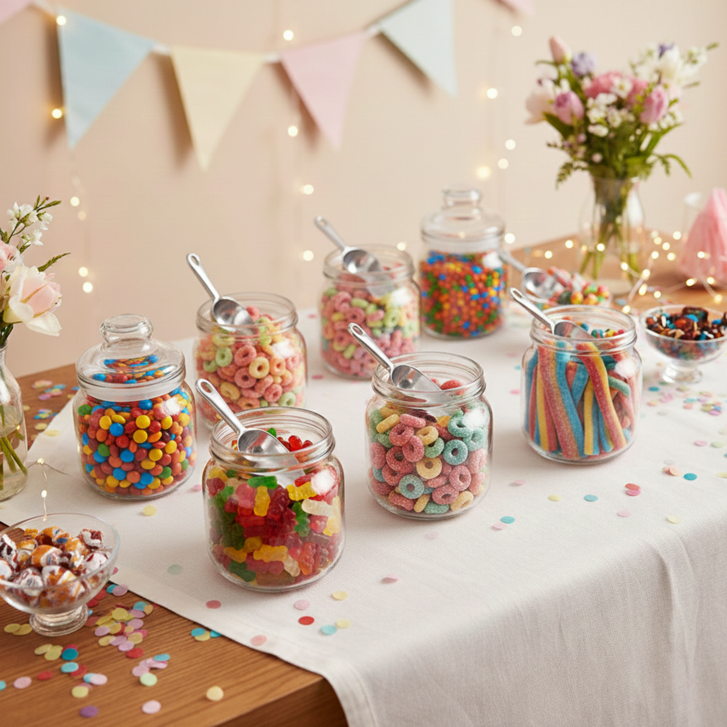 Tangy and sweet fruit-flavoured gummy bears
