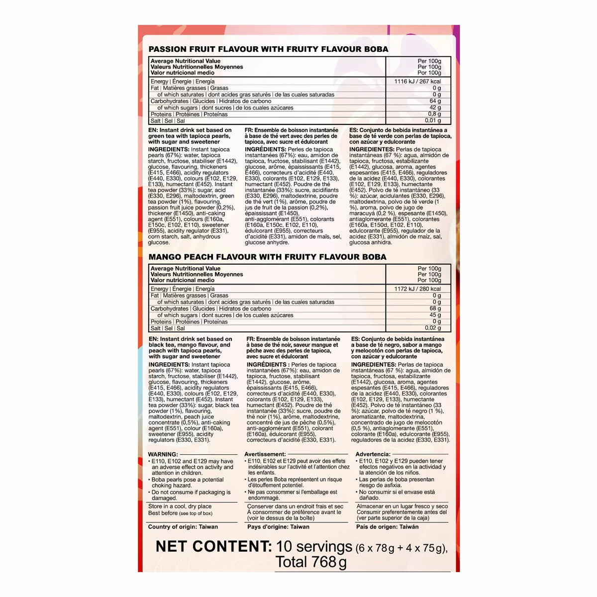 Easy-to-prepare bubble tea kit for beginners