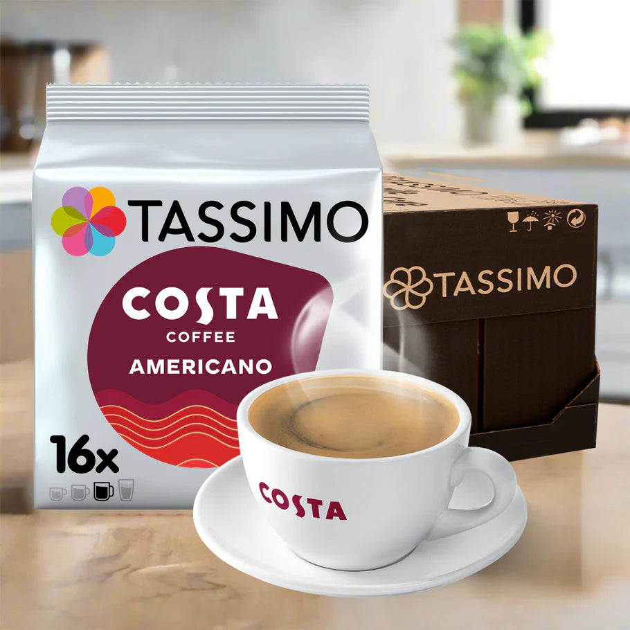 Tassimo Costa Americano Coffee Pods Case – 80 pods