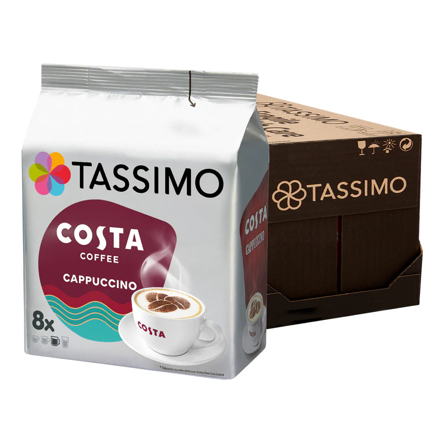 40-pack Tassimo Costa Cappuccino coffee pods