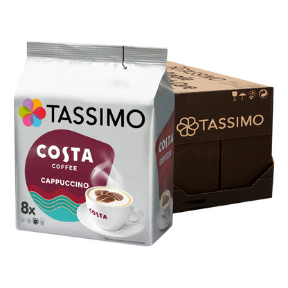 40-pack Tassimo Costa Cappuccino coffee pods