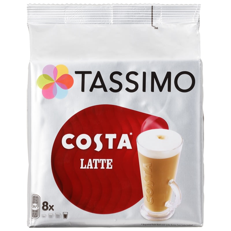 Tassimo Latte coffee pod with smooth crema