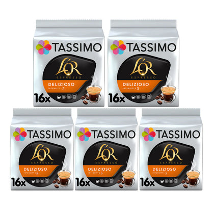 Tassimo L’OR Espresso Delizioso Coffee Pods 80 T Discs