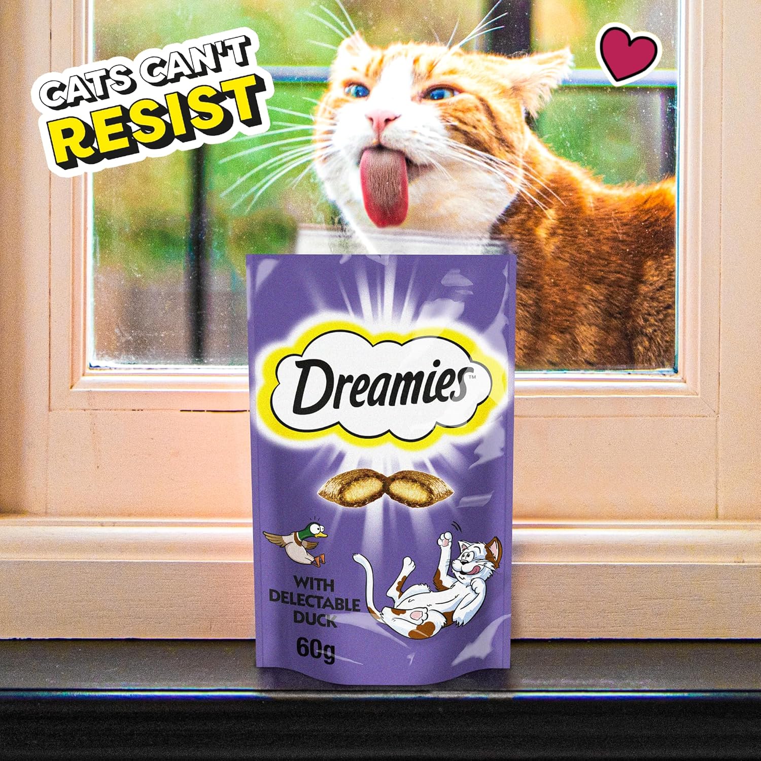 Tasty duck-flavoured cat treats multipack