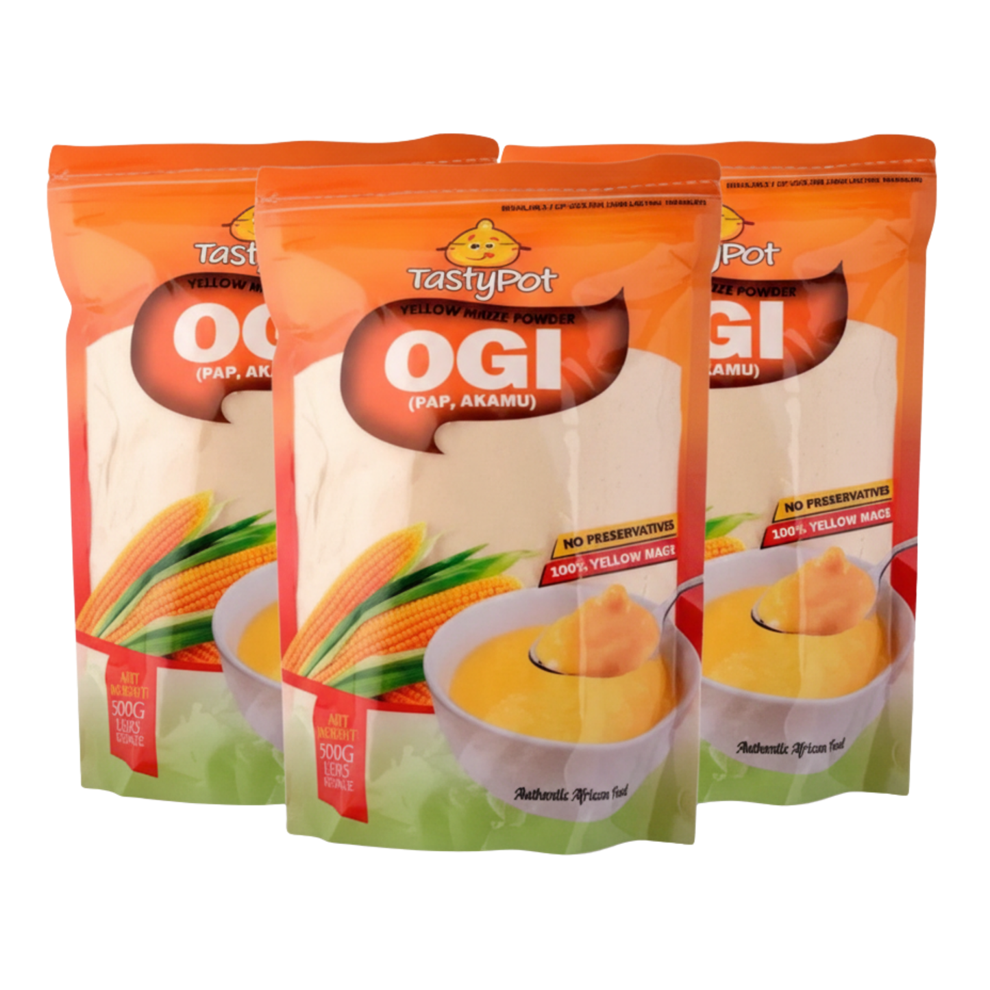 Tasty Pot Yellow Ogi traditional fermented maize meal