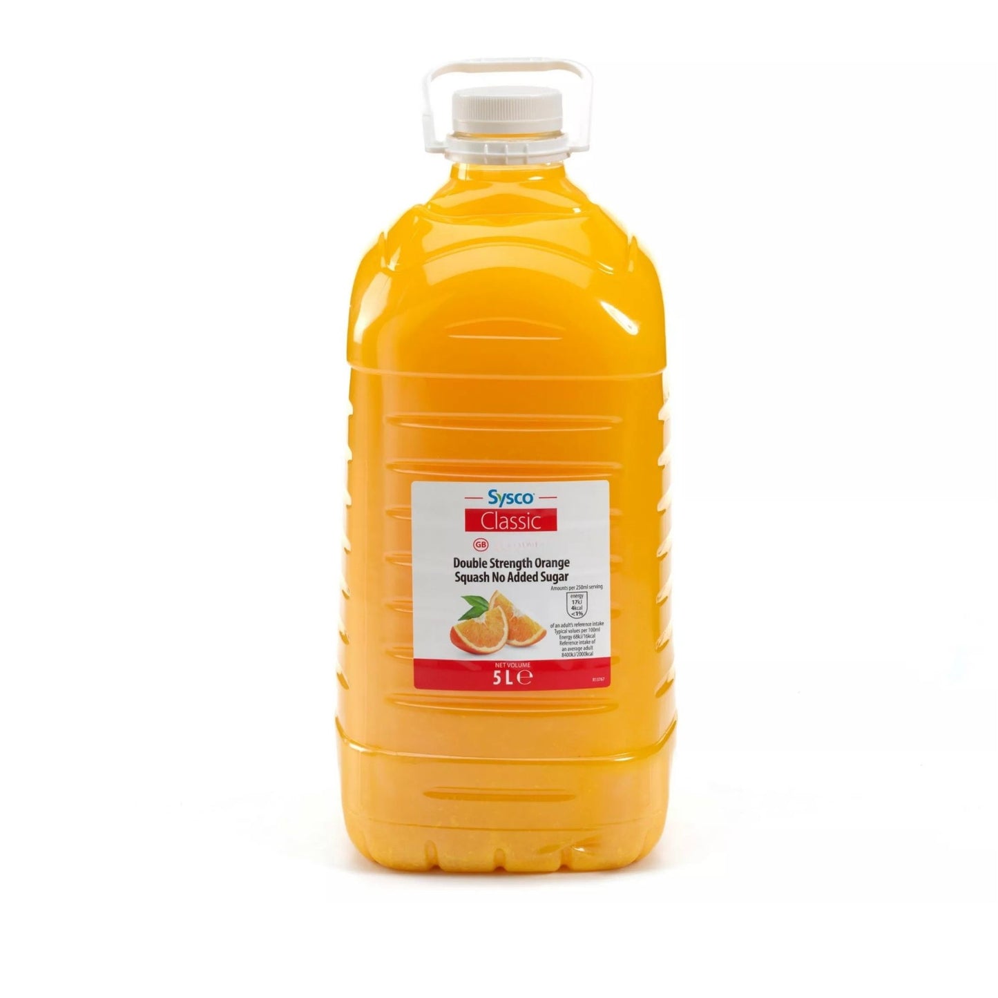 Sysco Classic Double Strength Orange Squash No Added Sugar 5L