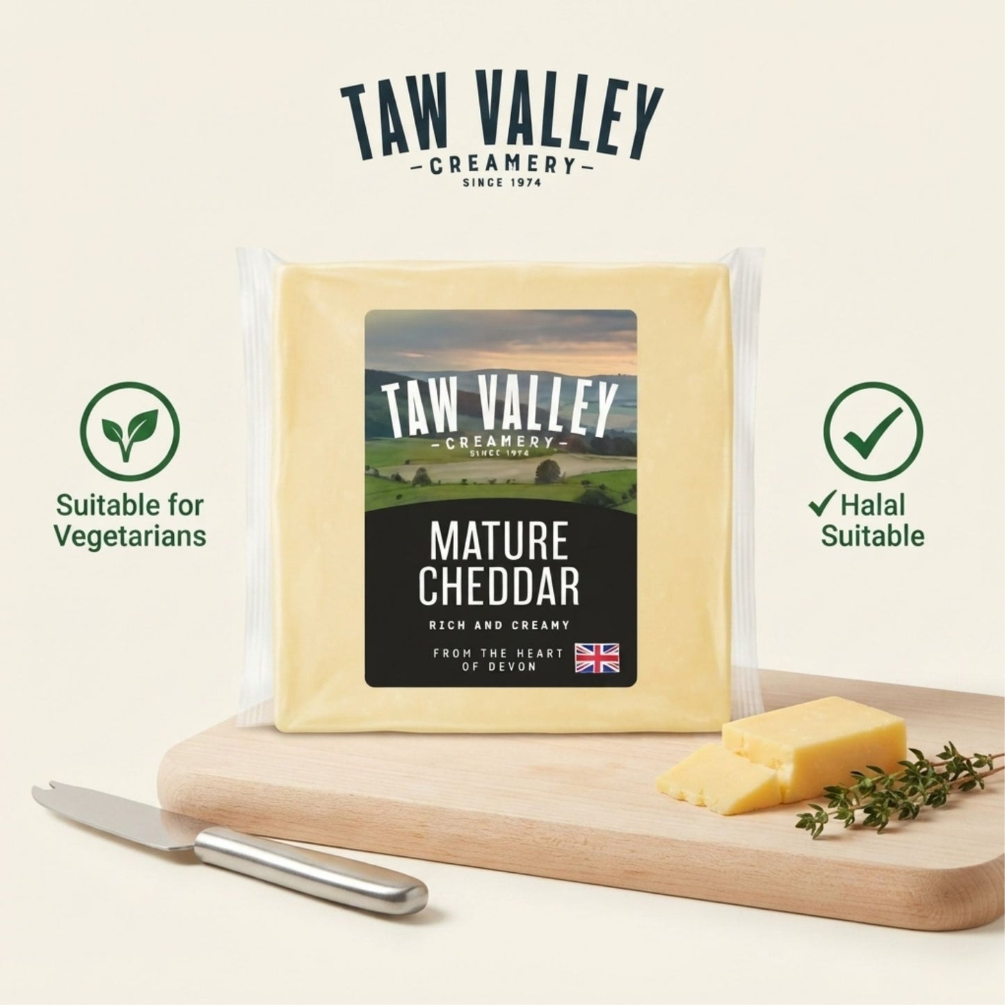 Bulk catering cheddar cheese 1kg packs