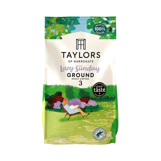 Bag of Taylors of Harrogate Lazy Sunday Ground Coffee 200g.
