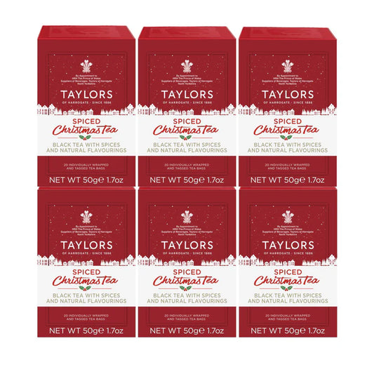 Taylors of Harrogate Spiced Christmas Tea 6x20 envelope tea bags