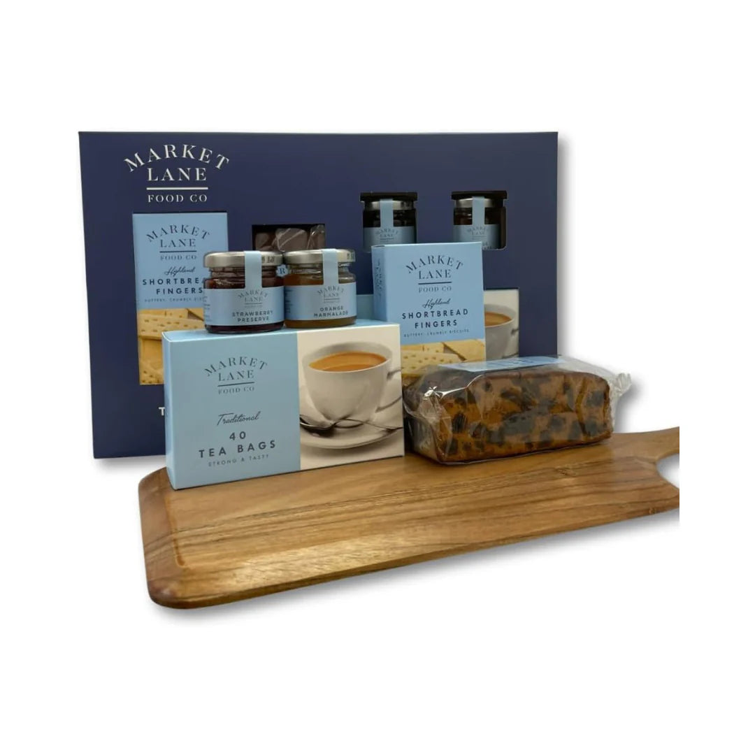 Luxury British teatime hamper perfect for Christmas, birthdays, or gifting