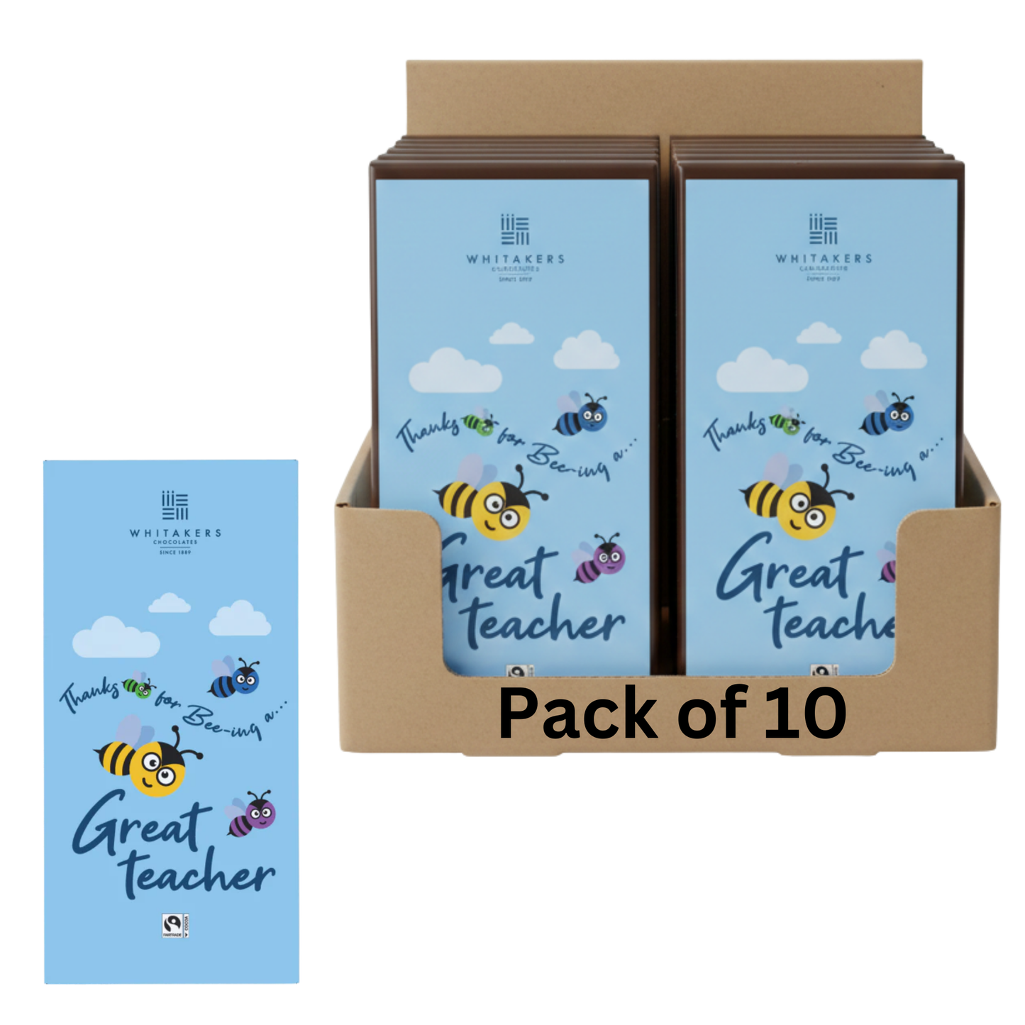 Creamy milk chocolate gift for teachers