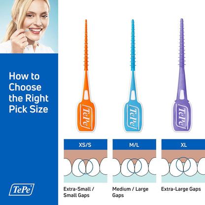 TePe EasyPick Blue M-L 36 Pack Interdental Picks