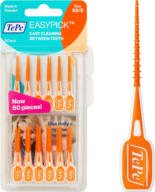 Soft and flexible grip of TePe EasyPick dental picks