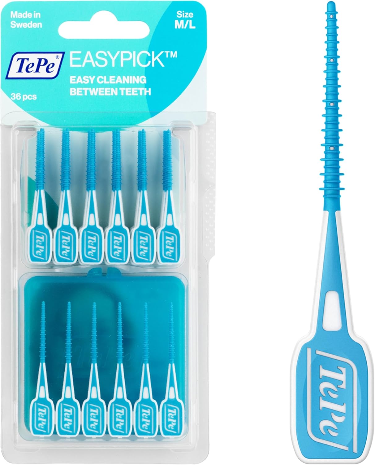 Plaque removal tool for medium to large tooth gaps by TePe
