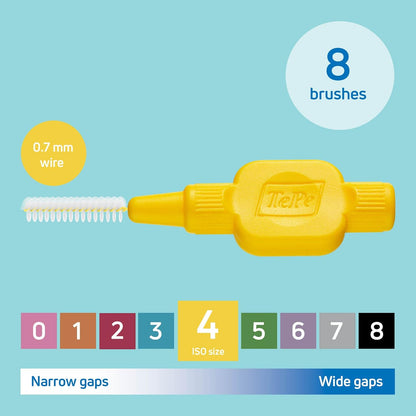 TePe Yellow Interdental Brush for cleaning in between teeth