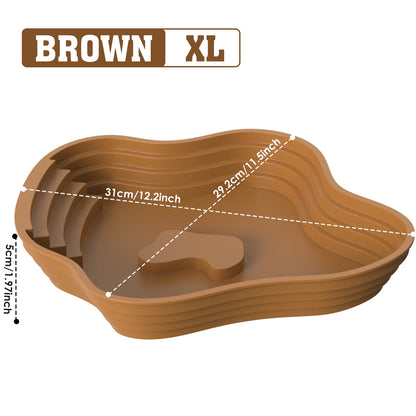 Reptile enclosure feeding and watering dish