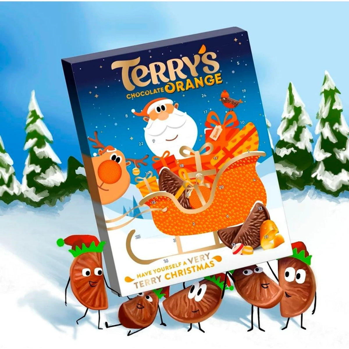 Chocolate Orange advent calendar for Christmas