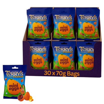 Egg-shaped milk chocolates flavoured with real orange oil