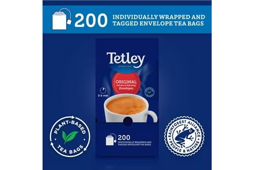 individually packed tetley tea for hotels