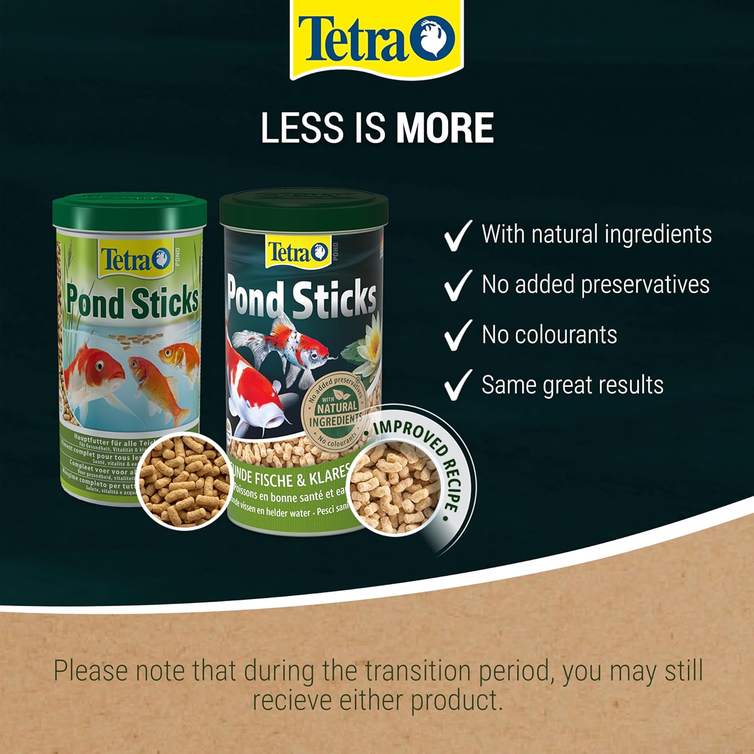 Tetra biologically balanced pond nutrition sticks – 780g