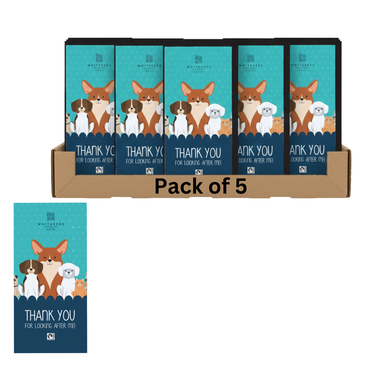 Creamy milk chocolate appreciation gift for pet carers