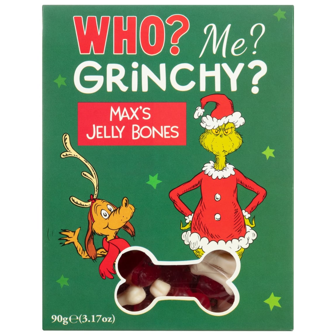 The Grinch Sweet Box 90g featuring Max’s Jelly Bones