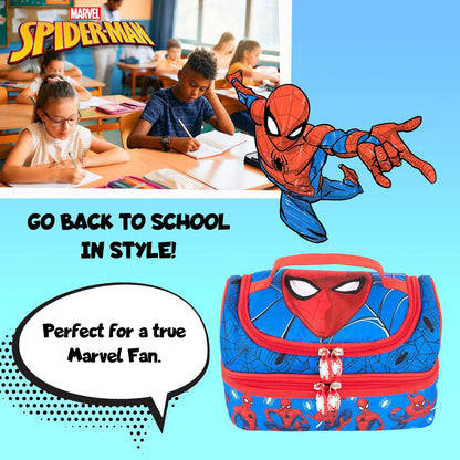 Thermal insulated lunch bag for packed meals and snacks