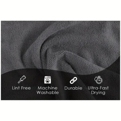 Thick microfiber towel for wet and dry cleaning