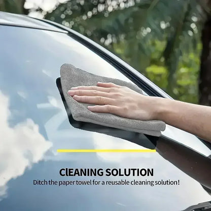 Thick microfiber detailing cloth for vehicles