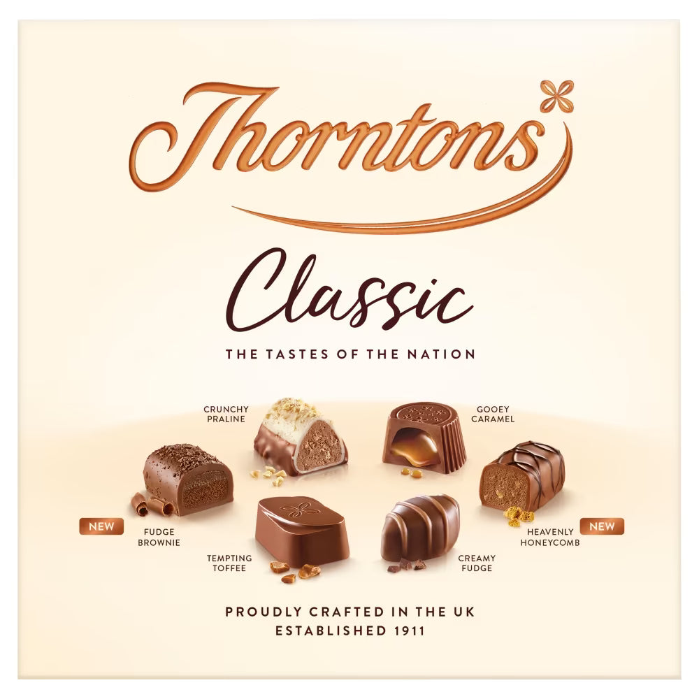 Milk and white chocolate selection by Thorntons