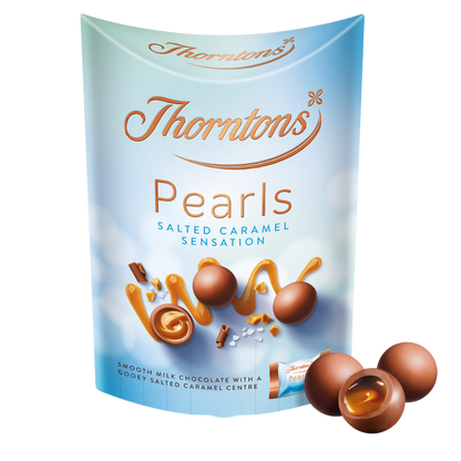 Box of mixed chocolate treats featuring Thorntons finest