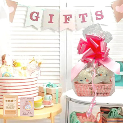 Thoughtful baby shower gift box with baby items