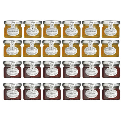 Tiptree Strawberry Jam and Orange Marmalade 24 x 28g