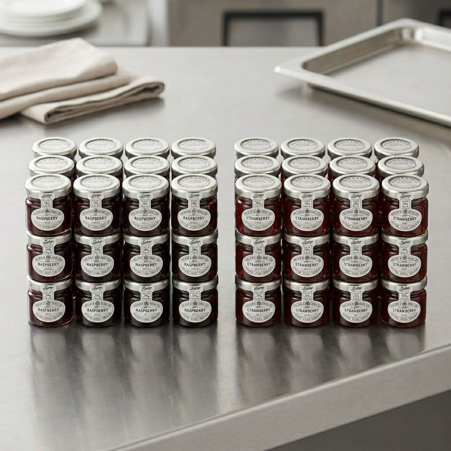 Premium Tiptree jam portions for hotels, cafés, and catering