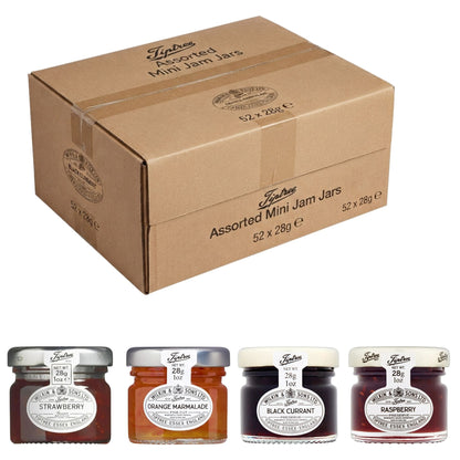 Tiptree Assorted Mini Jam Jars 52 x 28g