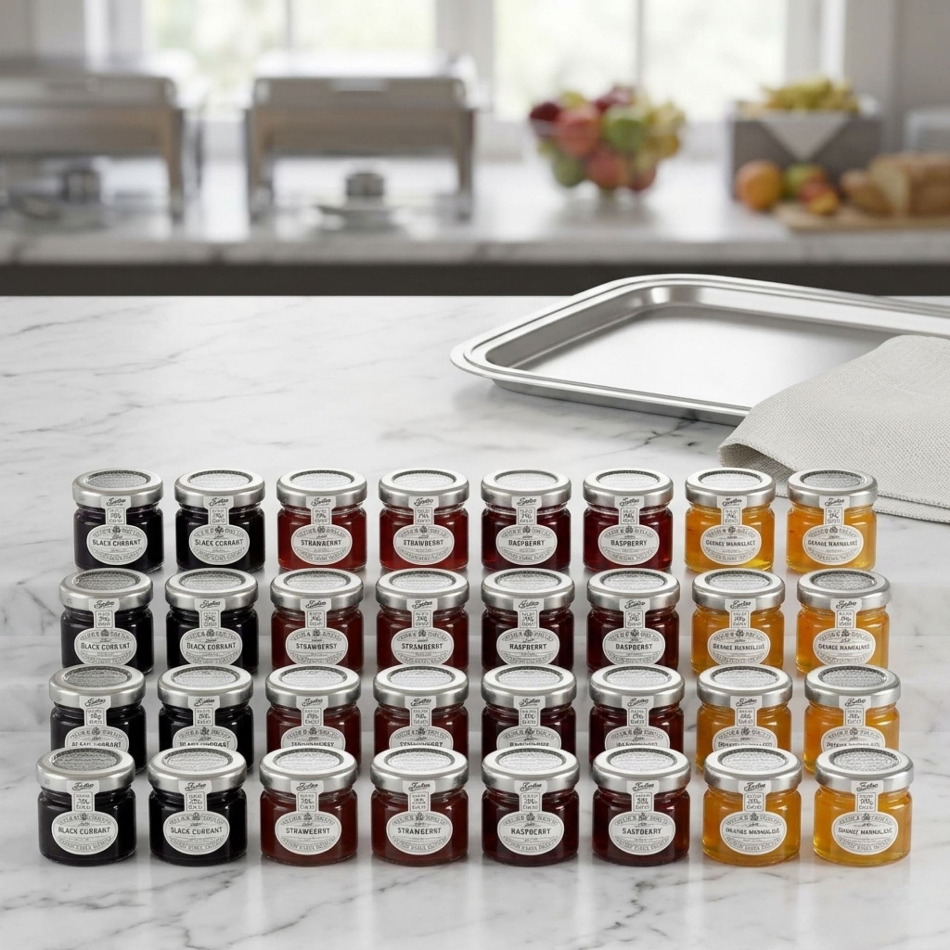 Tiptree jam portions perfect for breakfast service and catering