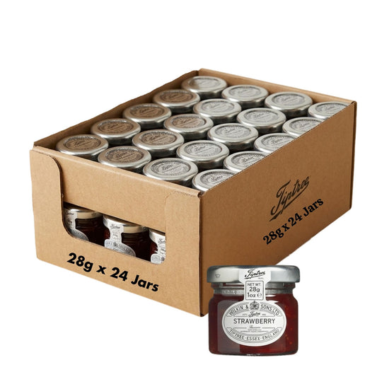 Tiptree Strawberry Jam Mini Jars 28g pack of 24 classic conserve