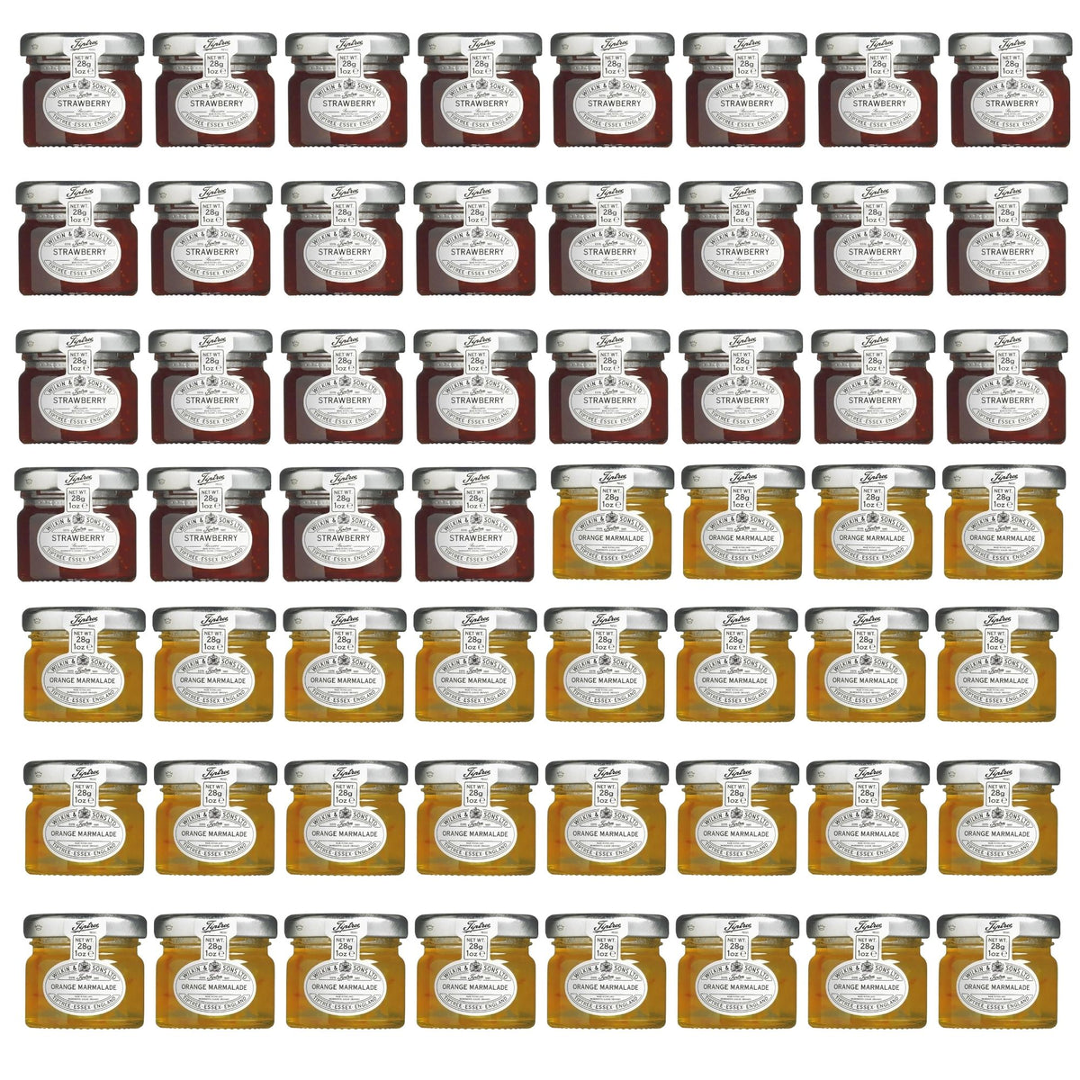 Tiptree Strawberry Jam and Orange Marmalade 56 x 28g