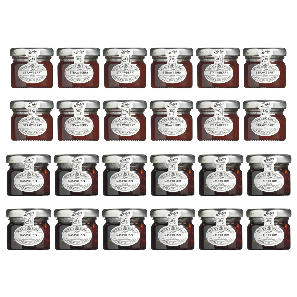 Tiptree Strawberry and Raspberry Jam 24 x 28g jars