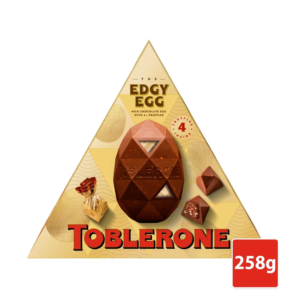 Toblerone Edgy Egg 258g milk chocolate Easter egg