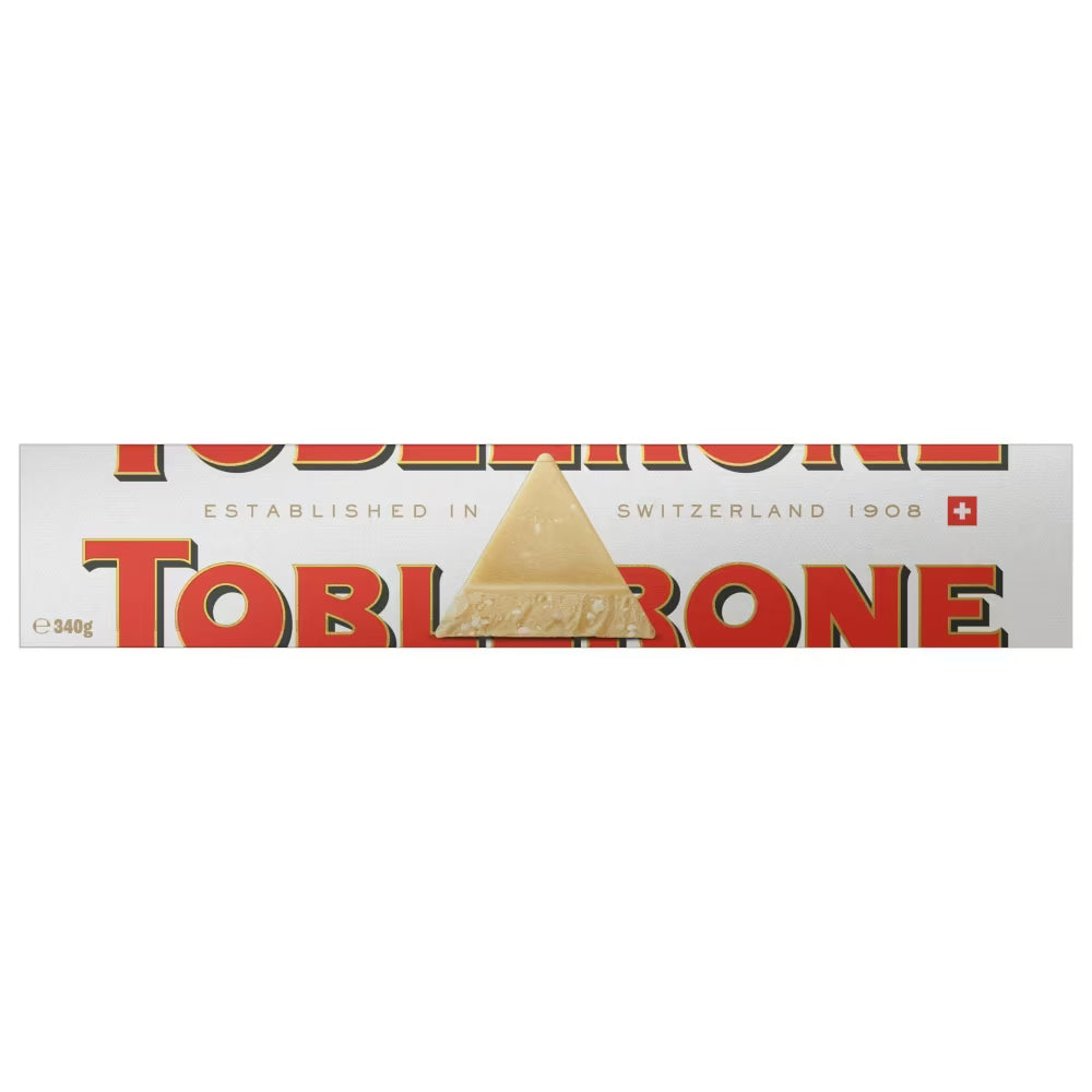 Toblerone creamy Swiss white chocolate gift bar