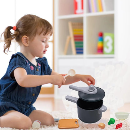 Children's kitchen playset for interactive pretend cooking