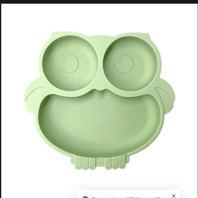 Toddler meal suction plate and bowl set for self feeding