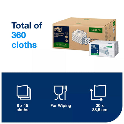 Tork scouring cloths for professional kitchen cleaning