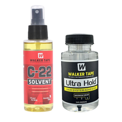 Wig bonding adhesive kit with safe removal cleaner