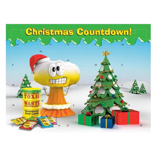 Toxic Waste Advent Calendar 75g with hazardously sour candies