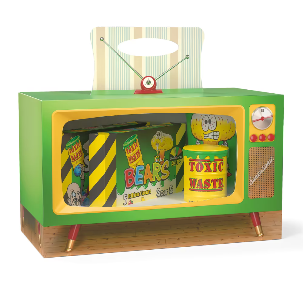 Toxic Waste TV Night Gift Box 212g sour candy set