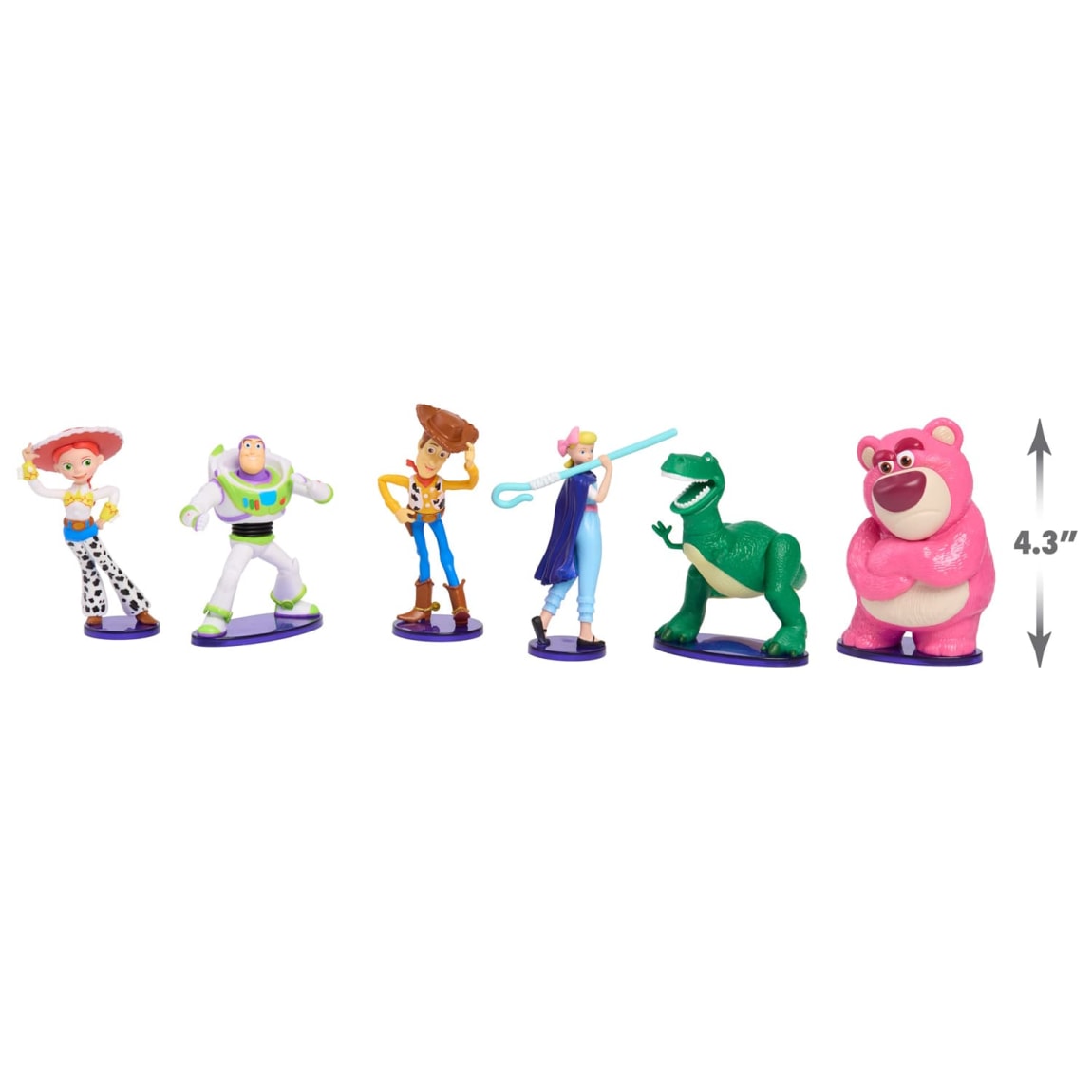 Toy Story character figurines for play and display