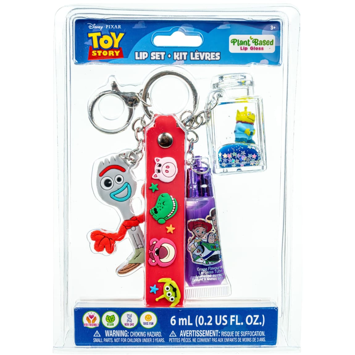 Toy Story lip gloss and keyring gift set for kids