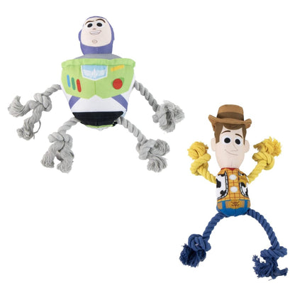Toy Story rope legs dog toy featuring Woody character